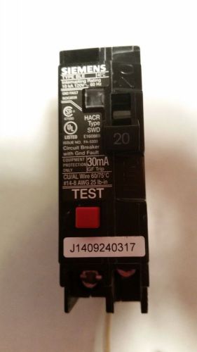 SIEMANS 20 GROUND FAULT CIRCUIT INTERRUPTOR BLE/ 120V GFCI