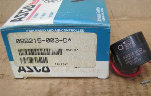 Asco Red-Hat Coil 099216-003-D 099216003D 480V New