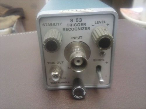 Tektronix S-53 Adjustable 1GHz 50 Ohm 2V P-P Max Trigger Recognizer Head Plug-In