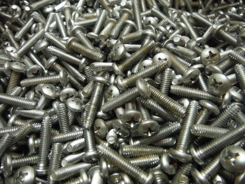 # 8-32 X 3/4&#034; Phillips pan head thread cutting screw (500pcs) 410 Stainless