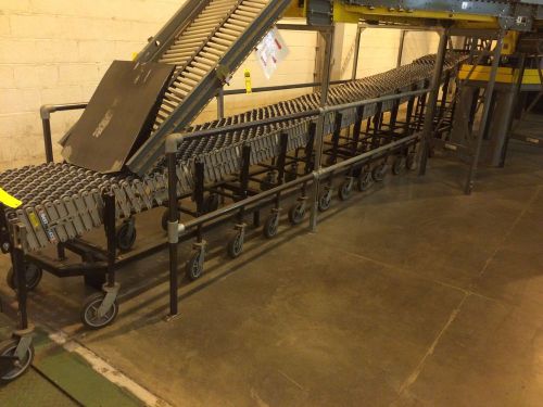 24&#034; Best Flex 300 Flexible Expandable Accordion Truck Loading Skate Conveyor 60&#039;