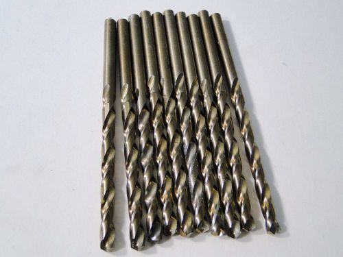 10 PC COBALT 3/16&#034; JOBBER LENGTH DRILL BIT SET USA MADE