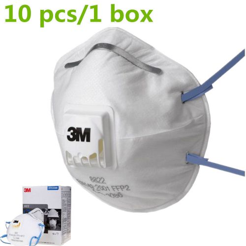 3M 8822 Valve Respirators Prevent The Haze Disposable Dust Masks FFP2 x 10