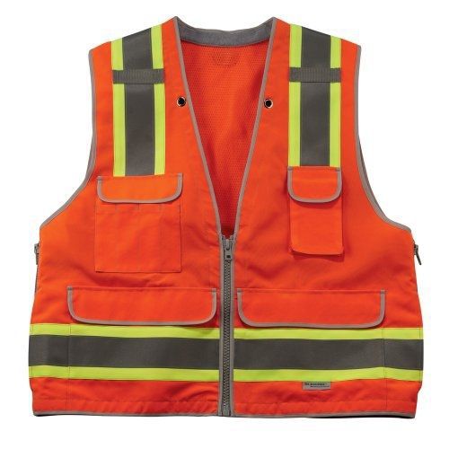 Ergodyne GloWear? 8254HDZ Class 2 Heavy-Duty Surveyors Vest, Orange