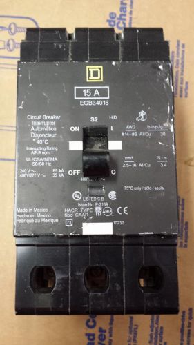 SQUARE D EGB34015 CIRCUIT BREAKER   B14