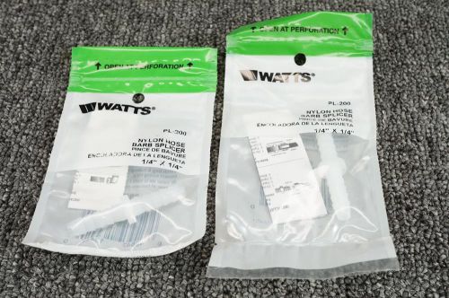 2 watts nylon hose barb splicer pl-200 1/4&#034; x 1/4&#034; for sale