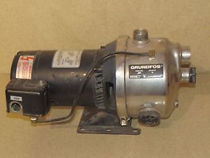 GENERAL ELECTRIC GRUNDFOS BOOSTER PUMP TYPE JS7 MOTOR HP 3/4 (AA)