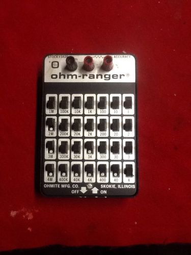 Ohmite 3420 &#034;Ohm-Ranger&#034; resistance box