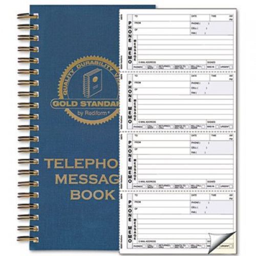 Rediform Wirebound Message Book, 600 Sets/Book