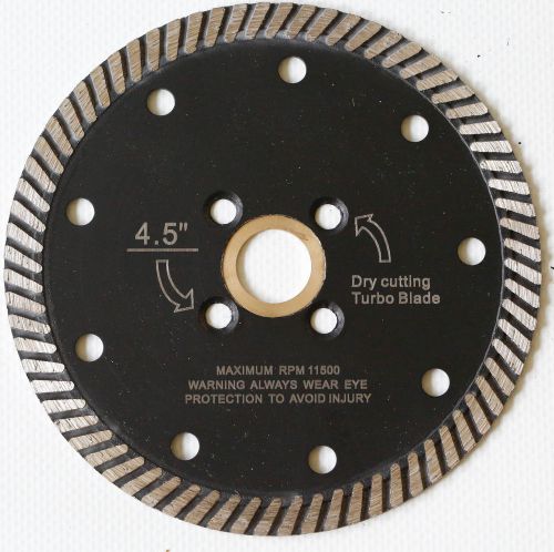 4.5 Inch  Diamond Turbo Saw Blade Granite Concrete Tile Stone 10 Pieces 8mm seg.