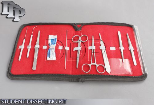 SET OF 10 PC STUDENT DISSECTING DISSECTION MEDICAL INSTRUMENTS KIT +5 BLADES #20