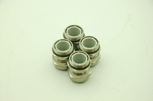 Sealcon strain relief - nickel plated brass, dome fitting, npt thread lot of 4 for sale