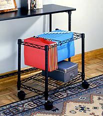 InterMetro Rolling File Cart