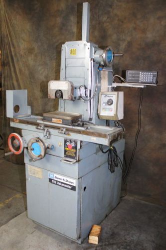 6&#034; w 12&#034; l brown &amp; sharpe 612 valuemaster surface grinder, dro, emc, roller bear for sale