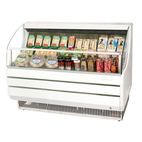 Turbo Air TOM-60S, White 63-inch Slim Line Horizontal Air Curtain Display Case,