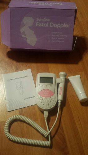 Sonoline B Fetal Doppler Color LCD Display Gel, 3.0 Mhz Probe Gel FDA USA, Pink