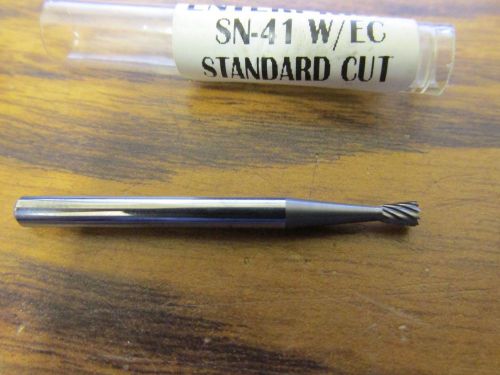 Sn-41, taper shape single cut solid carbide bur , 3/32 x 1/8 x 1/8 x 1-1/2&#034; for sale