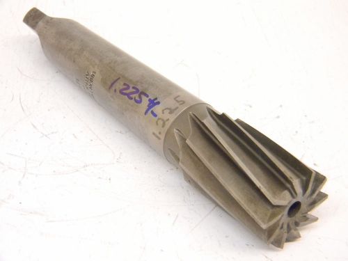 Used union twist drill 4mt shank stub reamer hss 1.225 +/- for sale