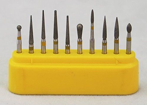 Sdt 10pcs diamond fg high speed burs drill for polishing ceramic composite for sale