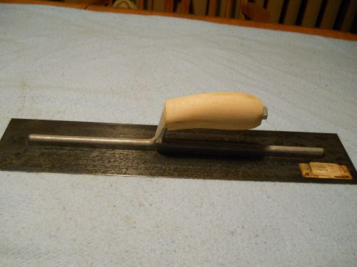 Stanley Goldblatt Tools 18 x 4  Finishing Trowel with Wood Handle 06-527