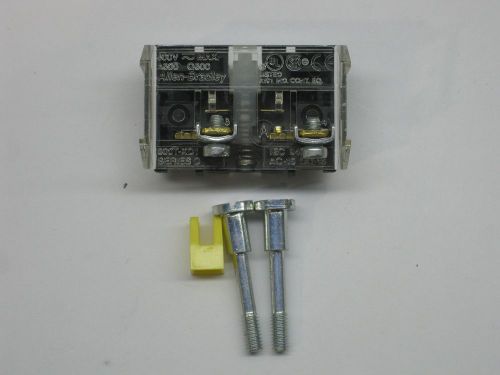 Allen bradley push button contact block 800t-xd1 ser d screws and clip a+ cond. for sale