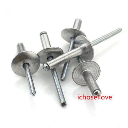 10x M5 Aluminum Blind Rivets Pop Rivets Dome Head Open End Cap Diameter 16mm