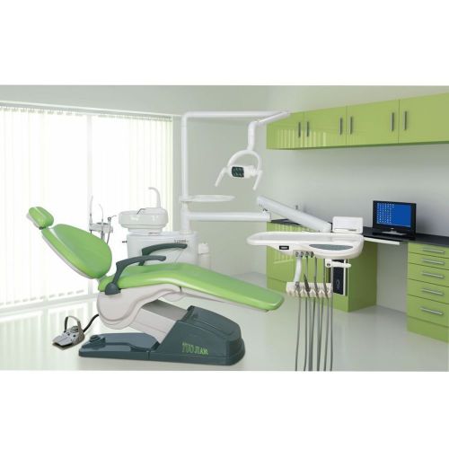 Dental Chair Unit Controlled Integral Hard Leather FDA CE Approved 110V Model B2