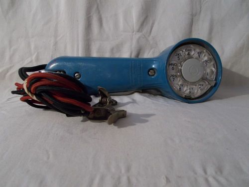 Linemans Phone Bell System Western Electric Blue Vintage Tester Telephone