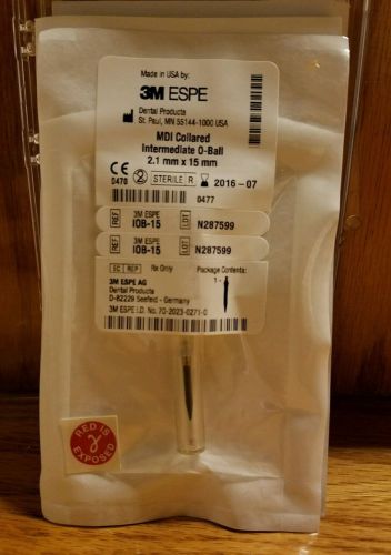 3m ESPE  MDI Collared with Intermediate O-Ball 2.1mm X 13mm - 1 unit