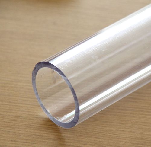 Busada 200 clear rigid plastic Tubing 2 1/4&#034; OD 1 7/8&#034; ID pipe by foot