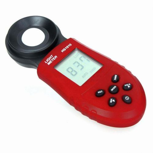 W6 LCD Digital Light Meter Luminometer Photometer Test Measure Range 200,000 Lux