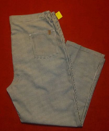 Brand new Chef Designs hounds tooth Men&#039;s  elastic waist Pants Zip Fly 42 30