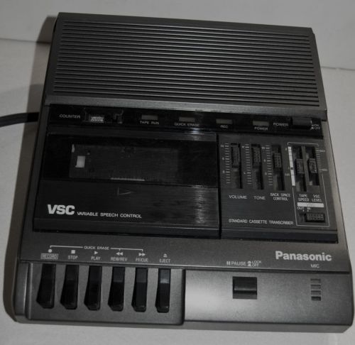 Panasonic RR-830 VSC Standard Cassette Transcriber W/out Foot Pedal