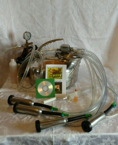 Complete portable surge milker milking machine w/new vacuum pump &amp; instructions for sale