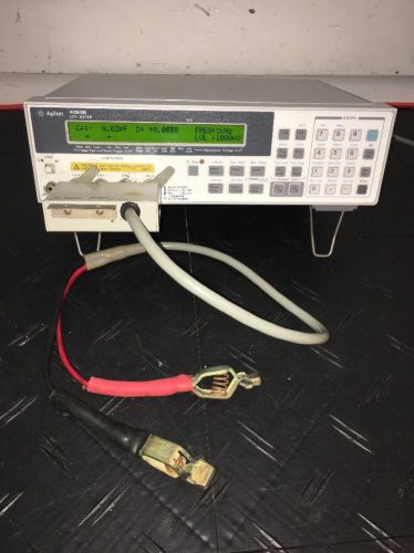 Agilent Keysight 4263B LCR Meter With Agilent 16089A Kelvin Clip Leads