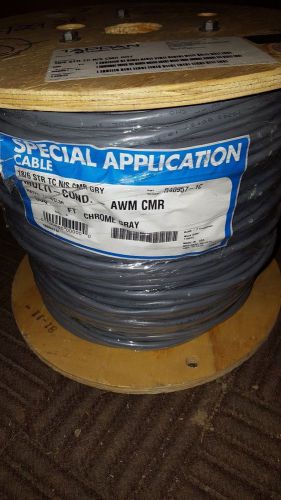 NEW 18 Gauge 6 Strand Multi-Conductor Wire 500 feet AWM CMR Gray