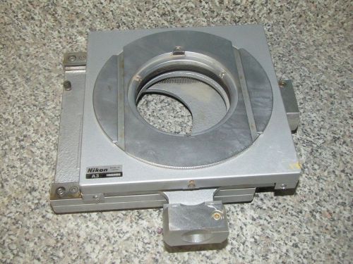 ++ NIKON A3 MICROSCOPE STAGE COMPARATOR + RISER