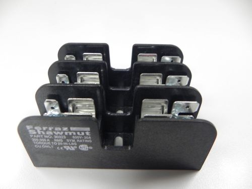 FERRAZ SHAWMUT 30323 3 Pole Fuse Block 600V 30 Amp.