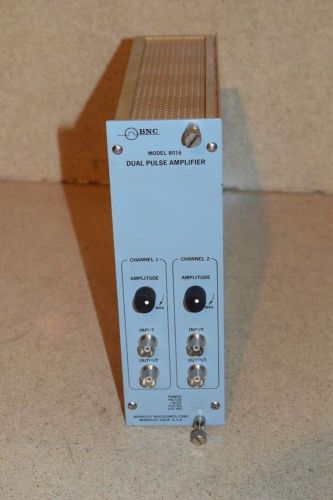 BNC MODEL 8016 DUAL PULSE AMPLIFIER NIM BIN PLUG IN (#1Z)