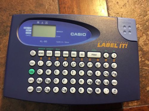 Casio EZ-Label Printer Label It! KL-60 Label Compact Label It