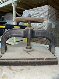 Cast Iron Bookbinding press nip copy press 12x18