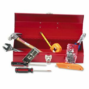 Great Neck Saw Mfg. CTB9 16-Piece Light-Duty Office Tool Kit, Metal Box,