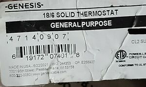 Honeywell Genesis 4714 18/6C 18awg 6 Conductor Solid Thermostat Cable Brown/50ft