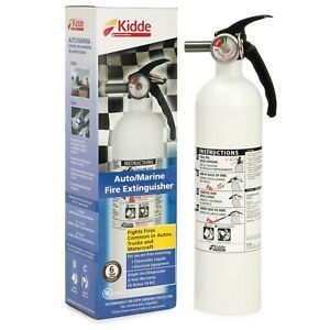 Fire Extinguisher For Car Truck Auto Marine Boat Kidde 3.9Lb 10-B:C Dry chemical