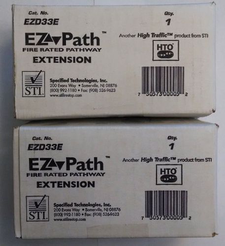 Lot of (2) sti ez path ezd33e fire rated pathway extension new in box for sale