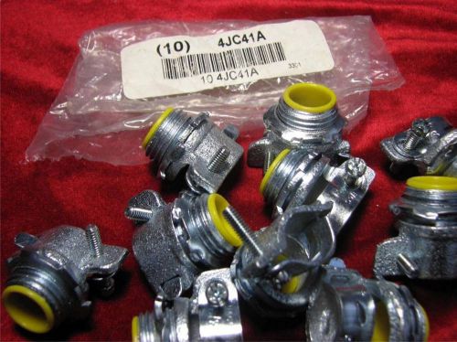 (10) Raco Connector Flex Conduit Fitting Tite Bite 3/8&#034; 3301 4JC41