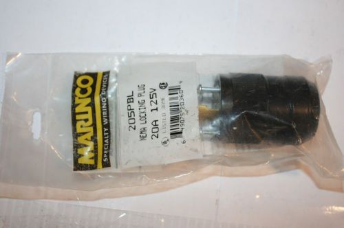 Marinco 205pbl nema l5-20 locking power plug 20a 125v for sale