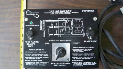 POWER DEVICES INC. 30 AMP  HOT SWAP BOX