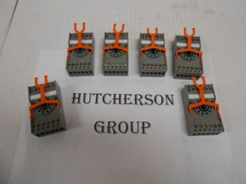 RELECO RELAY SOCKETS , LOT OF 6 , CS-11 , NEW