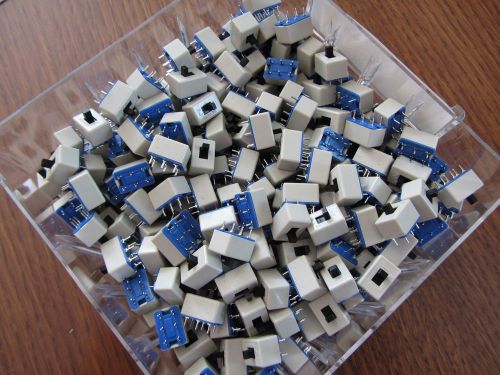 12Pcs 6 Pins PCB On-On 2 Position DPDT 2P2T Mini Slide Switch Side Knob Siemens